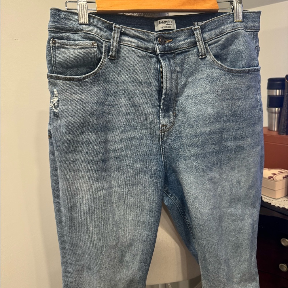 Kensie High Rise Blue Jeans - Picture 4 of 8